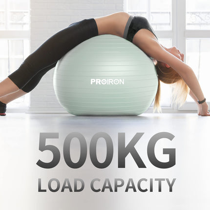 PROIRON Exercise Ball Pezzi Ball Seat Ball Training Ball Fitness Ball &amp; Balance for Core Training with Pump Anti Burst Pilates Ball Robust for Adults Office Pezzi Balls Exercise Balls
