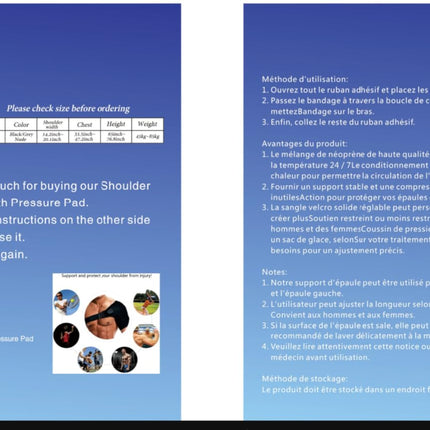 Shoulder support with pressure pad for men and women, adjustable shoulder support for torn rotator cuff, tendonitis, dislocation, fits right or left shoulder