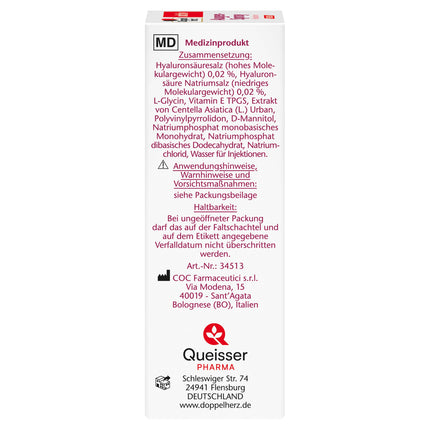 Doppelherz Eye Spray Hyaluron Fresh - for the relief of moderate dry eye symptoms - preservative-free - 10 ml