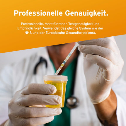 100 x Aydmed Urinalysis Test Strips 10 Parameter Urine Test Strips for Leukocytes, Nitrite, Urobilinogen, Protein, pH, Blood, Specific Gravity, Ketone, Bilirubin and Glucose