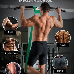 Zacro Resistance Bands, Fitness Bands Resistance Bands Set with Door Anchor, for Yoga, Pilates, Training, Physiotherapy, Pull-Up Aid, Strength Training for Men and Women
