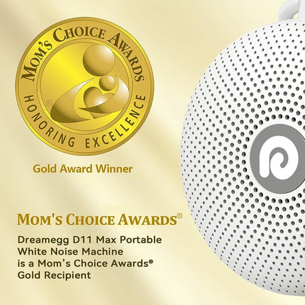Dreamegg White Noise Machine - D11Max Sleep Aid for Babies and Adults, Portable White Noise Machine for Baby USB, White Noise Sound Machine with Super Battery, 21 Soothing Sounds, Sound Machine