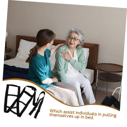 SEWOART Bed Ladder Standing Aid with Handle Support Rope for Seniors Assistive Device for Sitting and Standing in Bed Ideal for Elderly People and Patients in Recovery