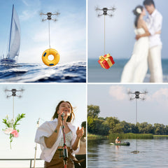 Airdrop System Drone Payload Transport Release Device for Mini 4 Pro for Mavic 2 3 Air 3 Accessories for Fishing Bait Wedding Party Drone Rescue Supplies and Drop Device