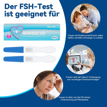 Wondfo Menopause Test 2x FSH Menopause Test Urine Fertility Test