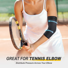 CAMBIVO Elbow Support x2, Tennis Elbow Support for Women and Men, Elbow Support Suitable for Arthritis, Tendonitis, Elbow Pads for Sports, Golfer's Elbow and Tennis Elbow