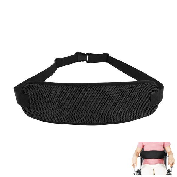 Hezhou wheelchair safety belt wheelchair belt seat belt adjustable wheelchair belt with adjustable buckles for wheelchair with buckle for the elderly (black)