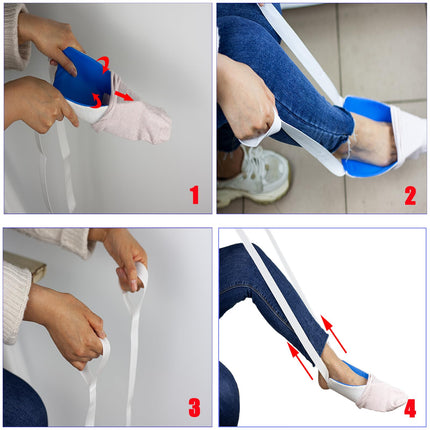 Sock aid Stocking aid Socks aid for seniors, elderly, pregnant women, disabled people Aid for putting on socks and stockings