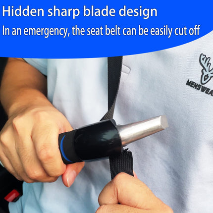 Car Grab Handle for Elderly Car Grab Handle Car Door Handle Multifunctional Handle Car Door Lock Handle for Seniors and Disabled (Blue)