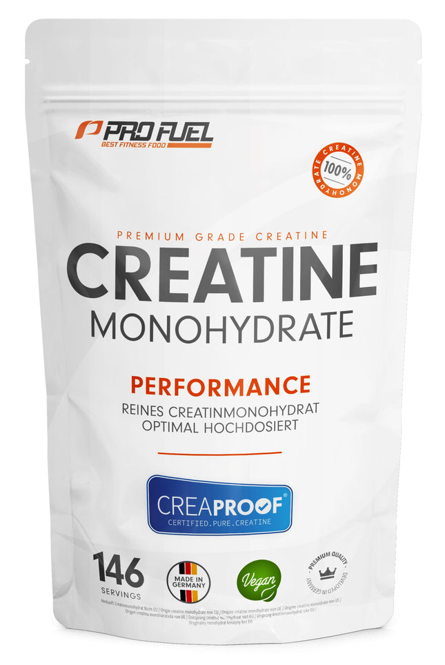CREAPROOF® Creatine Monohydrate 500g - Creatine monohydrate with the highest purity, confirmed by independent laboratory analyses - Creatine free from heavy metals or contaminants - Premium creatine powder