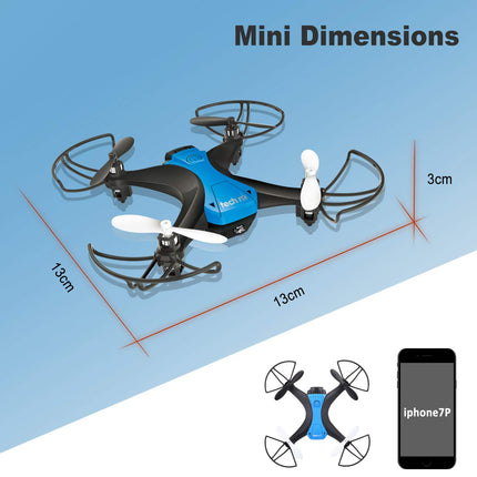 Drone for beginners RC mini drone dual battery 16 minutes flight time indoor RC remote-controlled drone 3D flip altitude hold RC quadcopter remote-controlled for children girls son boys toy gift