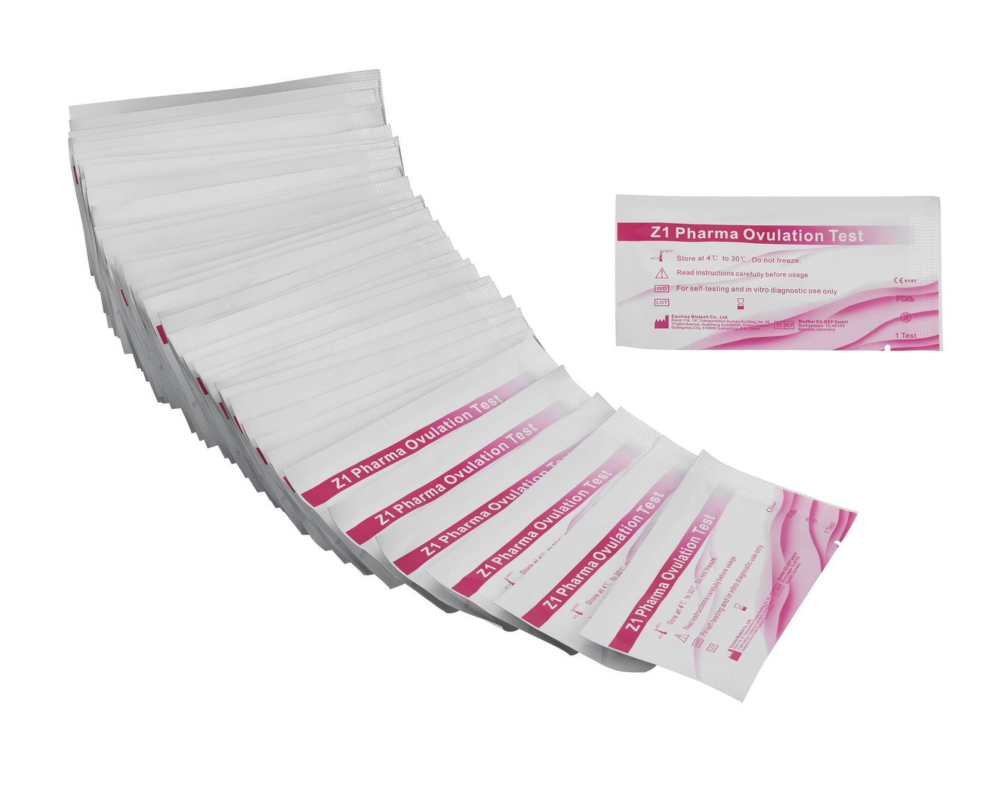 50x Z1 Pharma® Ovulationstest - Empfindlichkeit: 10mIU/ml