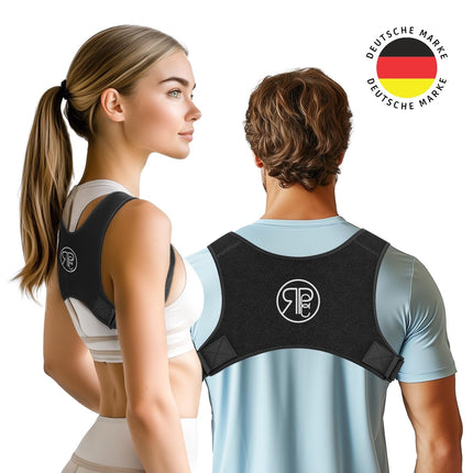 REPCO Back Straightener - High-quality adjustable posture corrector - Back support for an upright posture - Universal size (M - L) - Comfortable to wear - High-quality material
