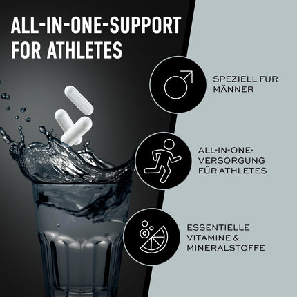 ESN Athlete Stack Men, 210 Capsules, All essential vitamins and minerals, vegan - made in Germany