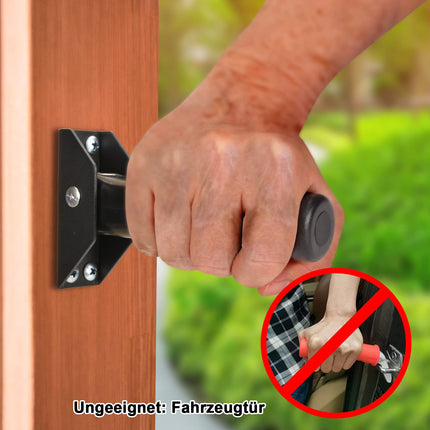 iGuerburn Door Assist Grab Bars - Foldable Doorknob/Stair Grab Bars for Seniors - Standing Aid Extra Grab Bar - Supports up to 136 kg