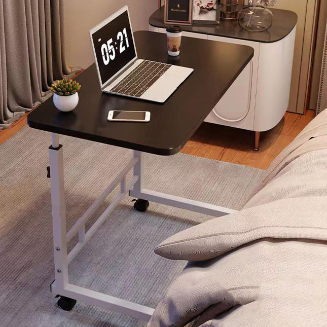 OSKOPWRC Laptop Table Movable Work Desk, Height Adjustable, Portable Nightstand with Wheels, Movable Laptop Desk for Home, Office, Nightstand, Side Table for Over Bed,