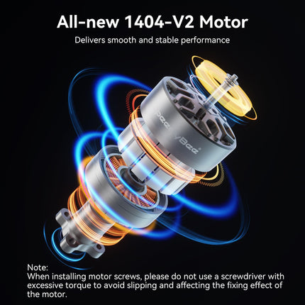SpeedyBee 1404 4600KV Brushless FPV Motor for Bee25 2.5" FPV Drones - 4 Pack, Aviation Aluminum, Powerful &amp; Stable for 2.5 3" 4" Builds FPV Whoop Toothpick Cinewhoop