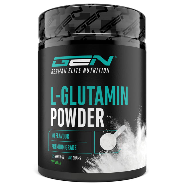 L-Glutamine Powder - 750 g - Premium: Pure &amp; ultrafine L-Glutamine - 100% micronized L-Glutamine amino acid - Unflavored Neutral - Laboratory tested - High dosage - Vegan