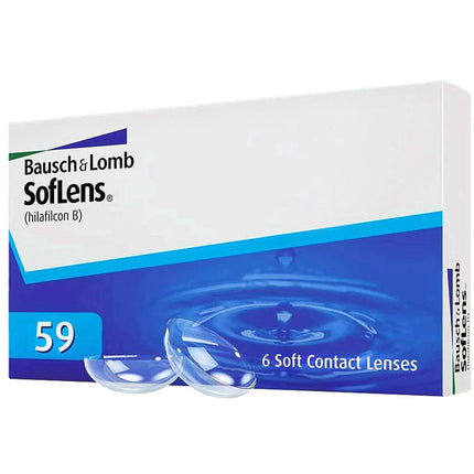 Bausch + Lomb SofLens 59 monthly lenses, spherical contact lenses, soft, 6 pieces BC 8.6 mm / DIA 14.2 / -3.5 diopters
