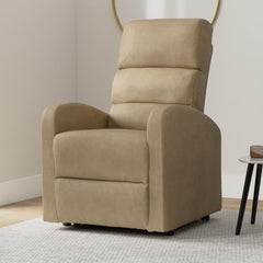 POLTRONE ITALIA Jessica 2 Motors PERSONALIZED recliner chair with medical device 4 wheels micro spring seat fluffy camel