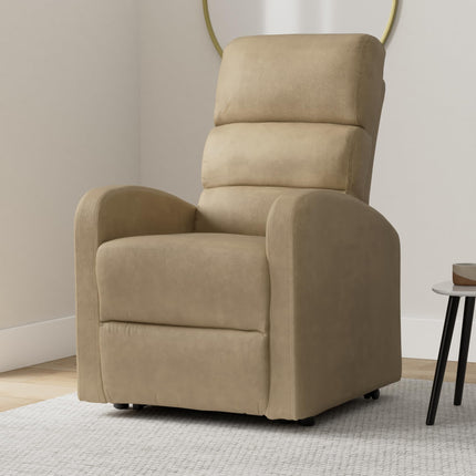POLTRONE ITALIA Jessica 2 Motors PERSONALIZED recliner chair with medical device 4 wheels micro spring seat fluffy camel