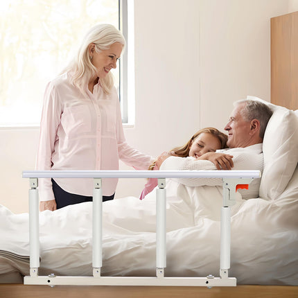 Ixdregan Bed Rail for Elderly Adult Safety, Folding Bed Assist Rail Handle, Fall Protection Hand Grip for Seniors, Fits King, Queen, Full, Twin (4 Handrails)