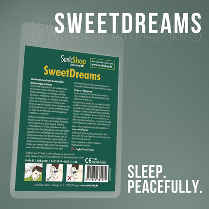 SweetDreams earplugs for sleeping, extra soft – against snoring – hearing protection – reusable sleep protection for night – earplugs – set including cleaning spray &amp; case