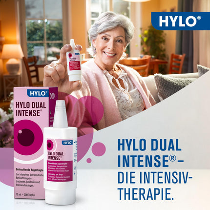 HYLO DUAL INTENSE eye drops for dry eyes, intensive, with hyaluronic acid and ectoine, 10 ml, solution