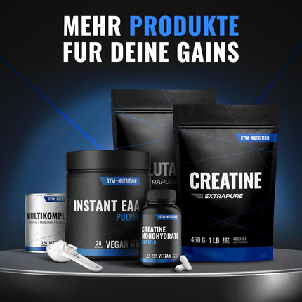 Creatine 5000 Giga Tabs High Dose - 5000mg per day - 400 Tablets - Monohydrate Tablets - Easy-to-swallow alternative to creatine capsules - 200 mesh, vegan &amp; produced in Germany