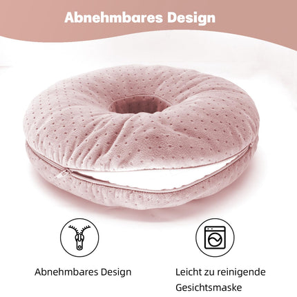Topzora Piercing Pillow with Hole – Donut Pillow for Side Sleepers to Relieve Ear Pain, Piercing Pillow Side Sleepers for Ear Pain Relief, Donut Ear Pillow-Pink