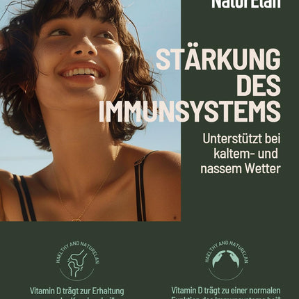 Vitamin D3 K2 high-dose drops - 50ml, 1000 IU vitamin D3 per drop, vegetarian, without additives, produced in Germany