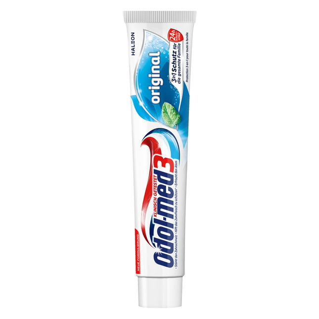 Odol-med3 Toothpaste, Original, with 3-in-1 protection for strong teeth, healthy gums** and fresh breath, 75 ml toothpaste