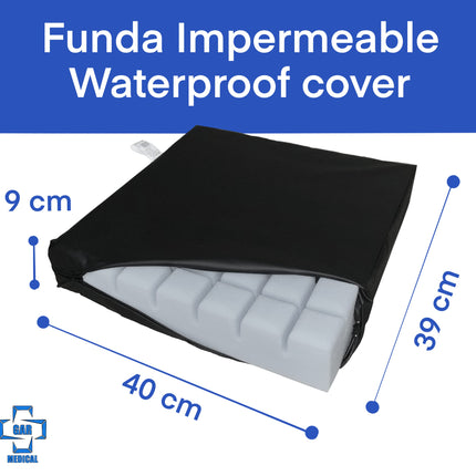 Gar Medical Anti-Decubitus Cushion Slotted HR Foam Waterproof Orthopedic Cushion for Lumbar and Coccyx Pressure Ulcers