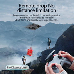 LICHIFIT Drone Airdrop System with Action Camera Extension Adapter for DJI Avata 2 Geomagnetic Thrower Transport Delivery Payload Release Dropping Device Camera Mount