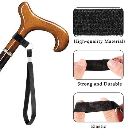 PlandleLee 2 Pack Walking Stick Wrist Straps, Wrist Strap for Walking Sticks, Crutch Wrist Strap, Bracelet for Walking Stick, Accessories for Hiking Crutches