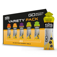 Science in Sport GO High Carb Isotonic Energy Gel 20 x 60ml Vegan - Isotonic formula with 22g carbohydrates, good energy source, optimal alternative to isotonic drinks