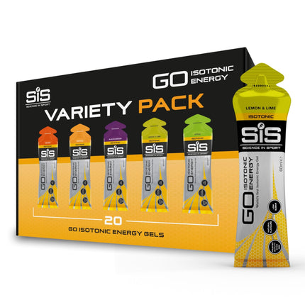 Science in Sport GO High Carb Isotonic Energy Gel 20 x 60ml Vegan - Isotonic formula with 22g carbohydrates, good energy source, optimal alternative to isotonic drinks