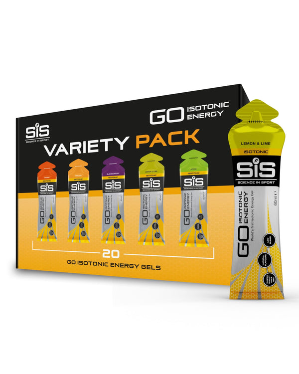 Science in Sport GO High Carb Isotonic Energy Gel 20 x 60ml Vegan - Isotonic formula with 22g carbohydrates, good energy source, optimal alternative to isotonic drinks