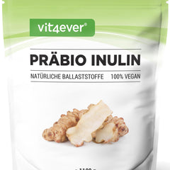 Prebio Inulin Powder - 1100 g (1.1 kg) - High in fiber - Prebiotic - Residue-controlled - Origin: Europe - Naturally derived from chicory root - 100% Vegan
