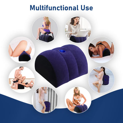 Aprobdsm Sex Pillow Lumbar Pillow Sex Toys with Hole for Couples Sex Women G Spot Position Pillow Multifunctional Inflatable Pillow Sex Travel Pillow Bedroom Sex Furniture for Couples Women