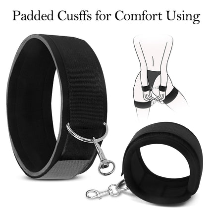 Sex Bondage Handcuffs Restraints Sex Set with Eye Mask Blindfold Sex Toys for Couples,BDSM Bondage Set Restraints with Handcuffs Ankle Cuffs Bondage Set Restraints Set SM Sex Toys for Bed