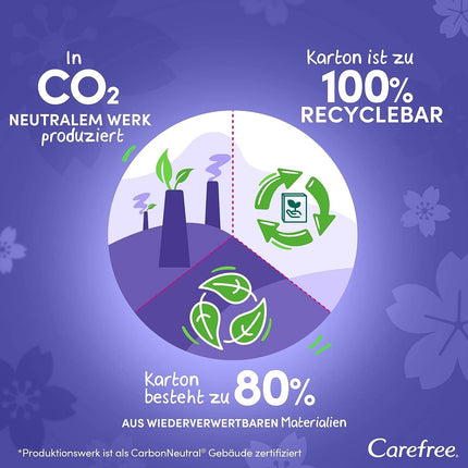 Carefree Panty Liners Plus Normal with Light Fragrance (56 Pack), super absorbent panty liners to lock in fluids instantly, size normal