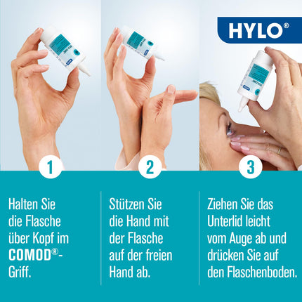 HYLO CARE eye drops for dry eyes with hyaluronic acid and dexpanthenol, 10 ml