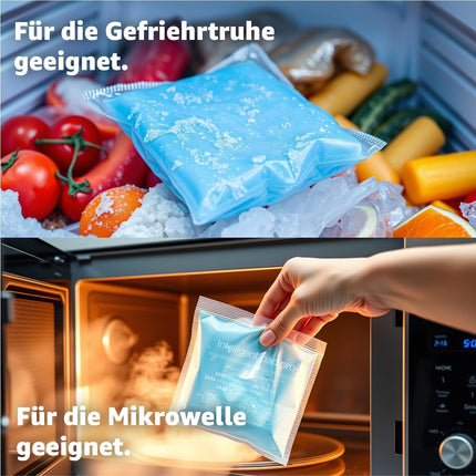 2x XXL Cooling Pads - 28x12 cm Cold Warm Compresses Blue, Large - Heat Pads &amp; Ice Packs - Gel Cooling Pads - for Bruises, Pain - Coolpack - MADE IN GERMANY