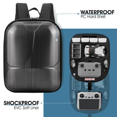 Kethvoz Mini 3 Pro Bag Transport Case, Hardshell Backpack Backpack to Carry DJI Mini 3 Pro Fly More Kit Drone Accessories, Waterproof DJI RC Transport Bag Carrying Case
