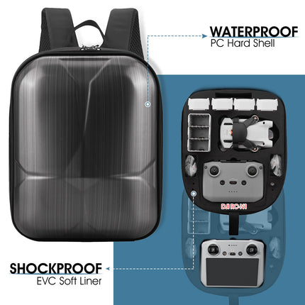 Kethvoz Mini 3 Pro Bag Transport Case, Hardshell Backpack Backpack to Carry DJI Mini 3 Pro Fly More Kit Drone Accessories, Waterproof DJI RC Transport Bag Carrying Case