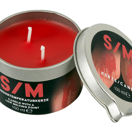 You2Toys S/M Candle Red Jar 100ml - Low-temperature candle for him and her, erotic wax games, for massages and S&amp;M games
