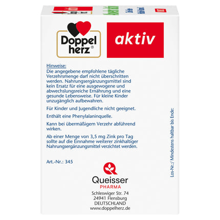 Doppelherz Abwehr aktiv DIRECT - Zinc, Selenium &amp; Vitamin C to support the immune system PLUS Histidine - 40 micro-pellets with orange flavor