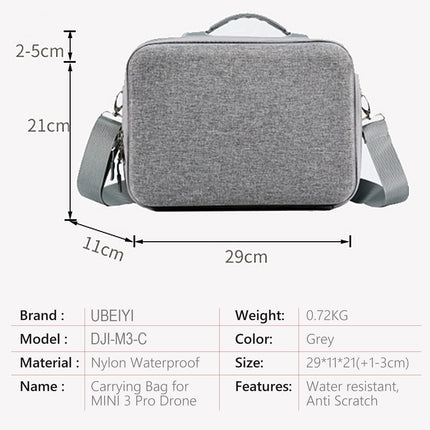 UBEIYI Bag for DJI Mini Pro 3, DJI Case Carrying Bag with Handle Storage Box Shoulder Bag Handbag Hard Case with High-Quality Zipper for DJI Mini 3 Drone Accessories