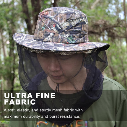 EIHI Beekeeper Hat Camouflage Net Mosquito Net Head 4 Pieces Camouflage Beekeeping Beekeeper Anti-mosquito Bee Bug Insect Fly Mask Cap Hat with Head Net Mesh Face Protection Outdoor Fishing Equipment